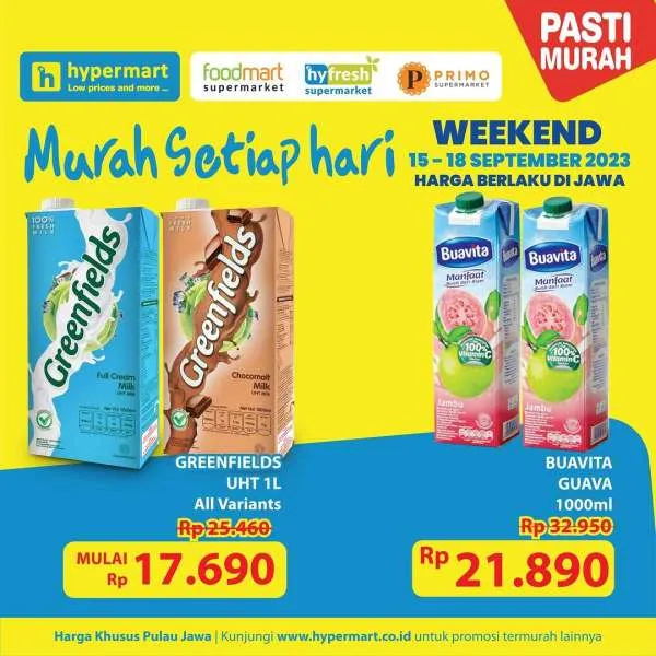 Promo Hypermart Hyper Diskon Weekend Periode 15-18 September 2023