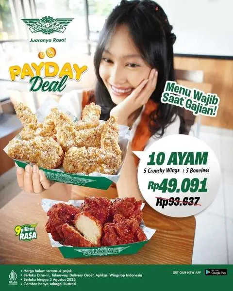 Promo Wingstop Payday Deal 24 Juli-3 Agustus