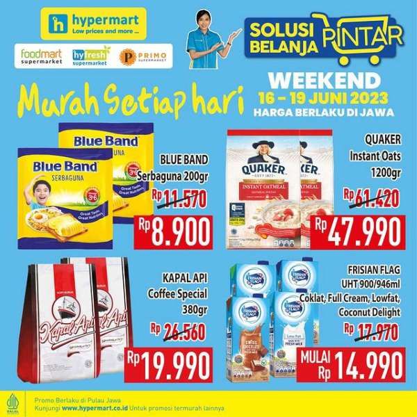 Promo Hypermart Hyper Diskon Weekend Periode 16-19 Juni 2023