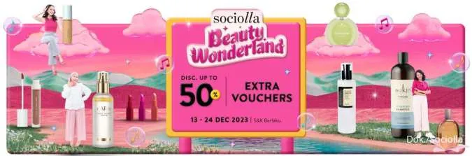 Promo Sociolla Beauty Wonderland Periode 13-24 Desember 2023