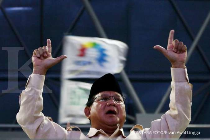 Prabowo diteriaki 'Presiden' saat hadiri hari buruh di Senayan