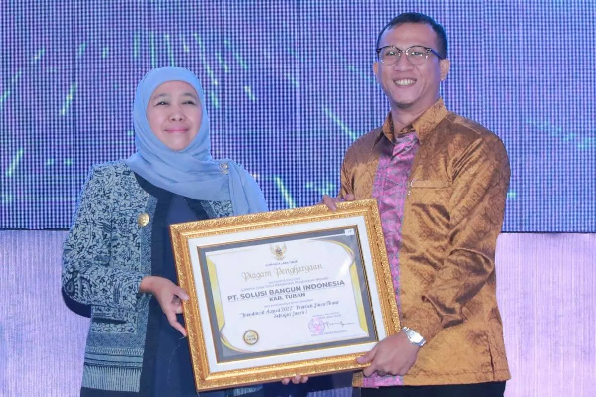 Investasi Pabrik Tuban Perbaiki Lingkungan, Sosial & Ekonomi, SBI Raih InvesmentAward