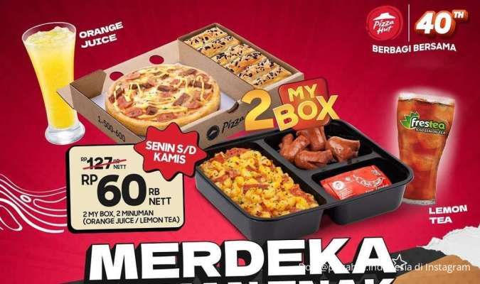 Promo Merdeka di Pizza Hut Senin-Kamis Harga Spesial, Cek 11 Promo Kemerdekaan Ini