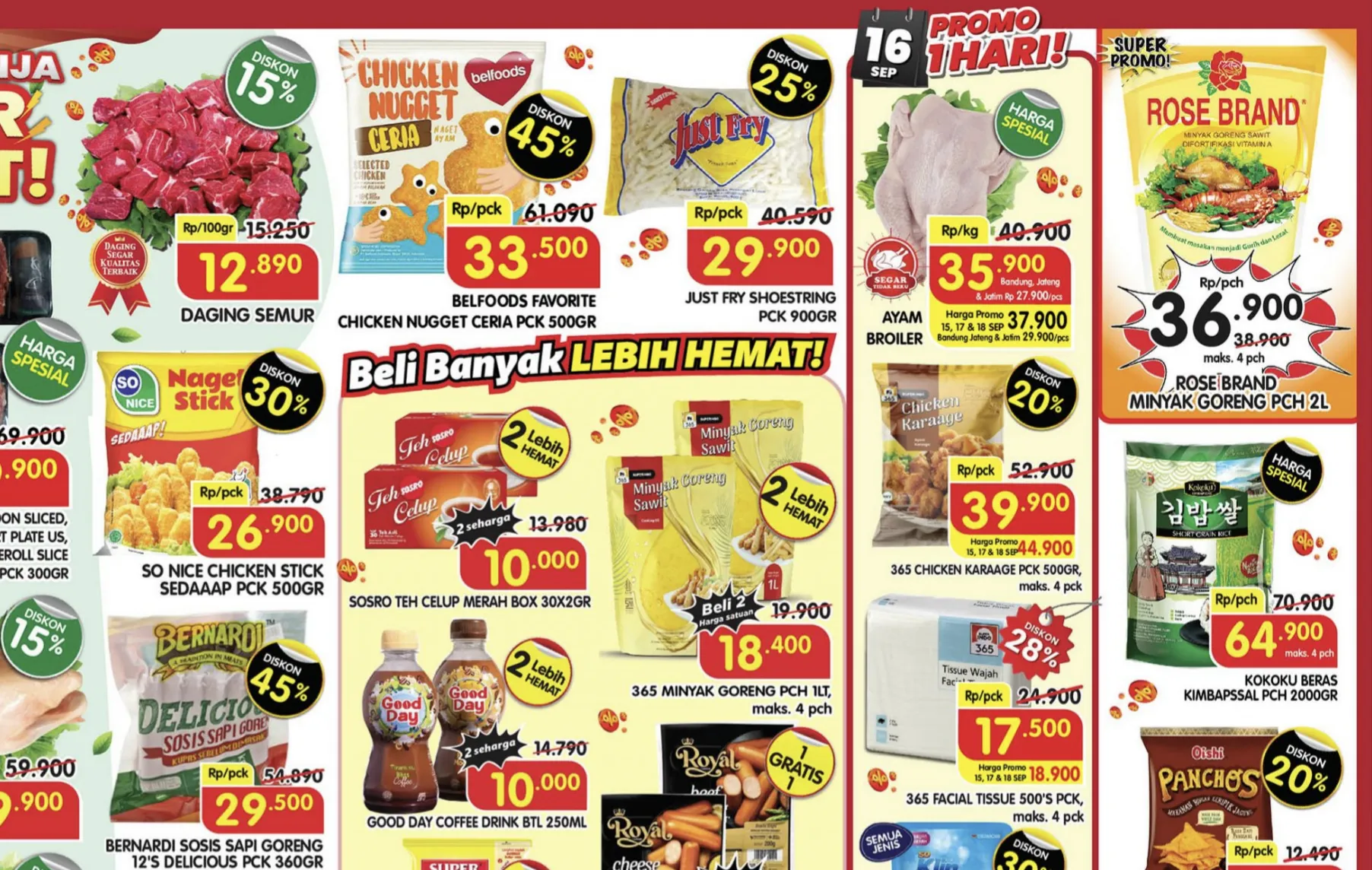 Promo Superindo Weekday Periode 15-18 September 2025