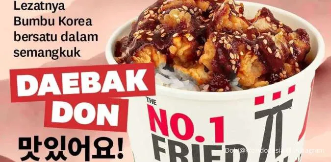Promo KFC Terbaru Juli 2023, Lezatnya Daebak Don Hanya Rp 15.000-an