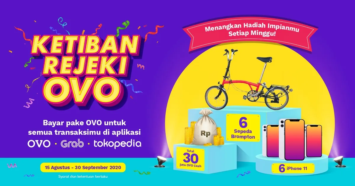 Guna menarik pelanggan bertransaksi, OVO berikan undian berhadiah sepeda Brompton