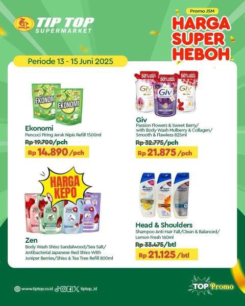 Promo JSM Tip Top Supermarket 13-15 Juni 2025