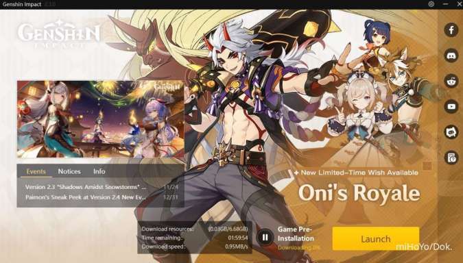 Download update Genshin Impact versi 2.4 PC