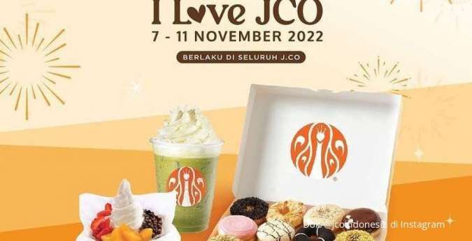Promo I Love J.CO 7-11 November 2022, Ada 6 Pilihan Paket Menarik