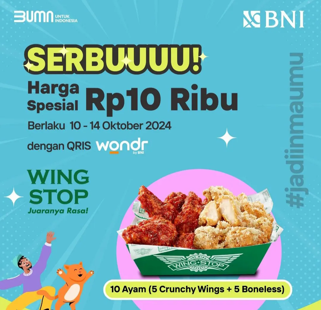 Promo 10.10 Wondr by BNI x Wingstop
