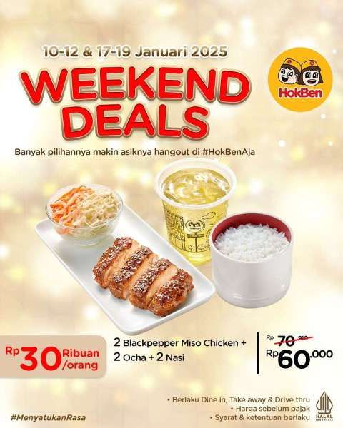 Promo HokBen Weekend 17-19 Januari 2025