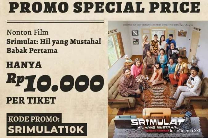 Promo Cinema XXI, Harga Spesial Film Srimulat: Hil yang Mustahal Cuma Rp 10.000