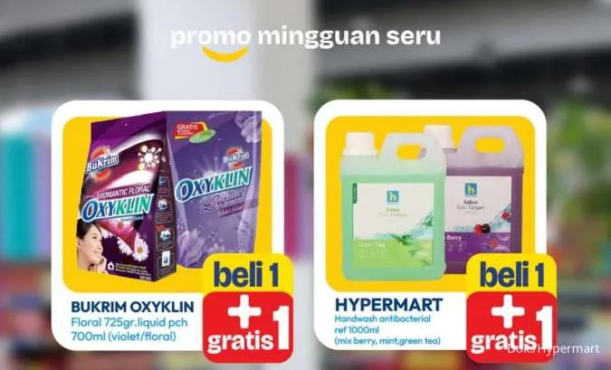 Promo Hypermart Beli Banyak Lebih Hemat 21-27 November 2025, Beli 1 Gratis 1 Detergen