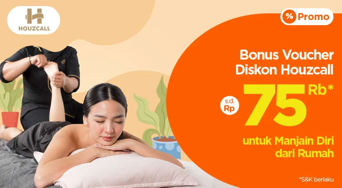 Dapatkan Voucher Diskon Houzcall hingga Rp 75.000 Setelah Beli Produk PegiPegi