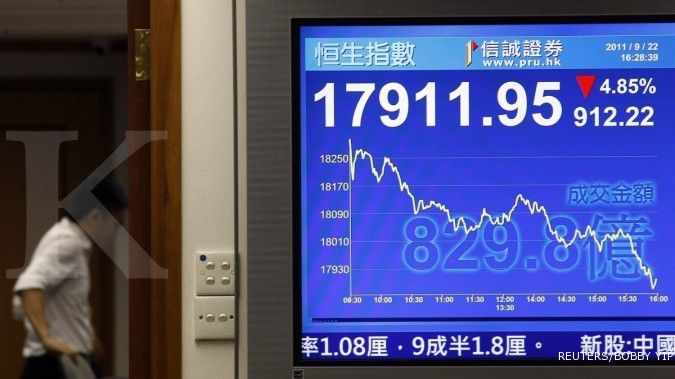 Perundingan batal, bursa Hong Kong jatuh lagi 