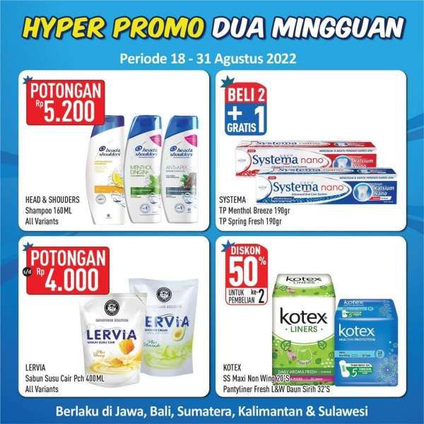 Katalog Promo Hypermart Dua Mingguan Periode 18-31 Agustus 2022