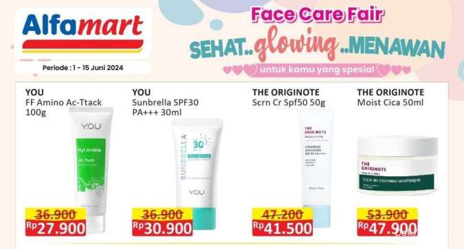 Promo Alfamart Personal Care s/d 15 Juni 2024, Moisturizer-Sunscreen Harga Spesial!