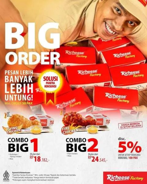 Promo Richeese Factory Big Order Diskon 5%