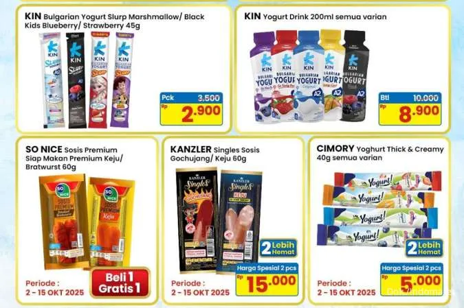 Promo Indomaret Terbaru 15-20 Oktober 2025, Es Krim-Yogurt Harga Spesial