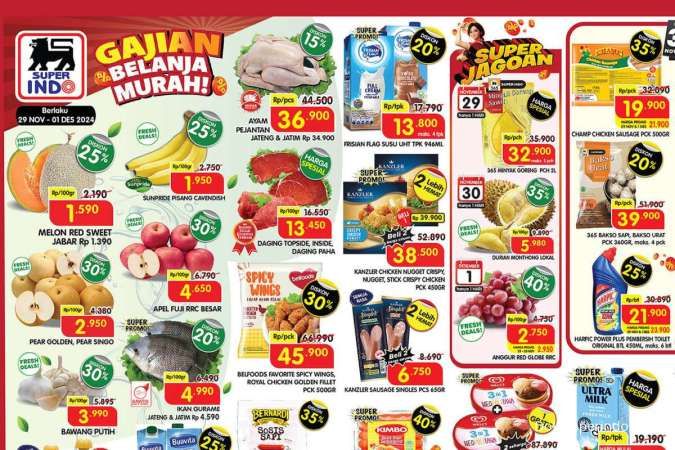 Promo JSM Superindo Weekend 29 November-1 Desember 2024, Es Krim Beli 1 Gratis 1