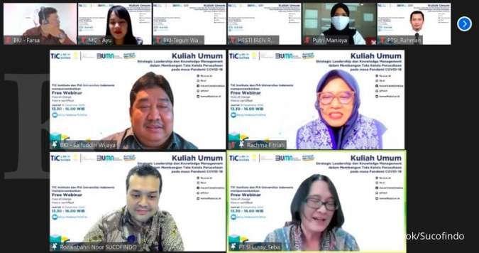 BUMN Jasa Survei Bahas Strategic Leadership dan Knowledge pada Kuliah Umum bersama Universitas Indonesia