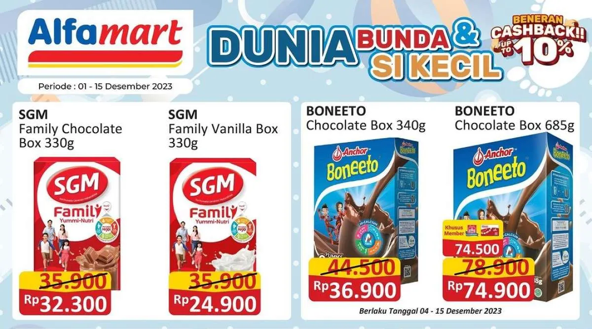 Promo Alfamart Terbaru 1-15 Desember 2023, Kebutuhan Ibu dan Anak Diskon hingga 49%!