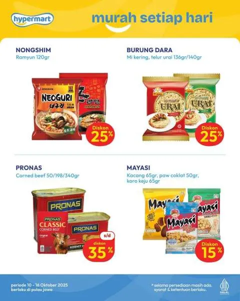Promo JSM Hypermart Weekend Periode 10-13 Oktober 2025