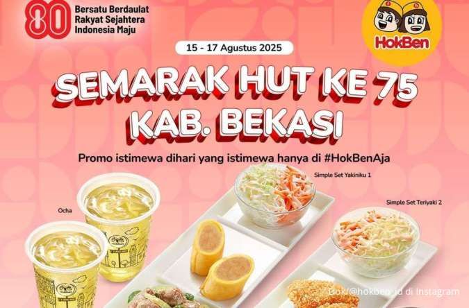 Promo HokBen HUT Kab. Bekasi 15-17 Agustus 2025, Paket Hemat Berdua