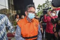 KPK menahan mantan Dirut PTDI Budi Santoso di rutan Pomdam Jaya Guntur 