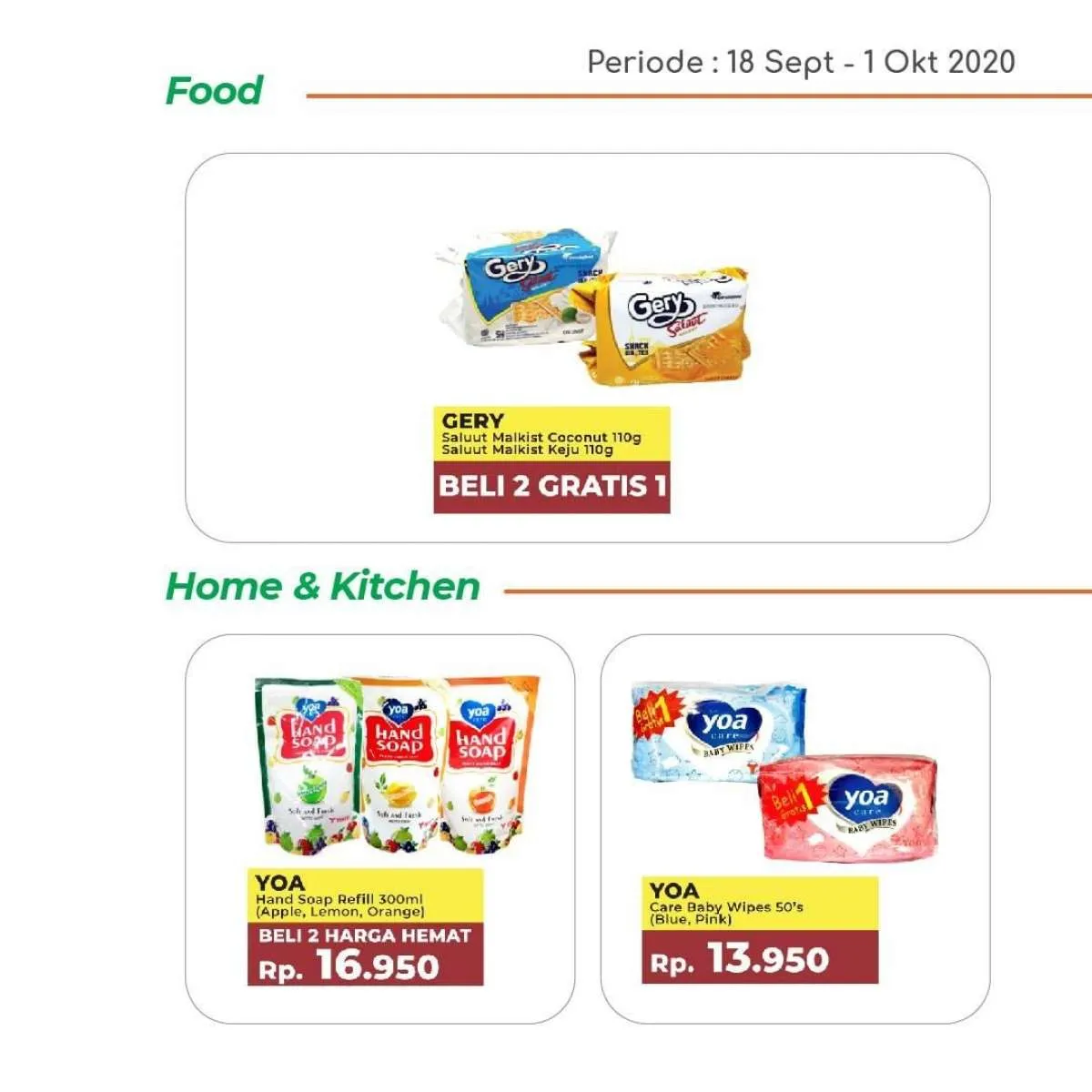 Katalog promo Yogya Supermarket hari ini 1 Oktober 2020, harga hemat!