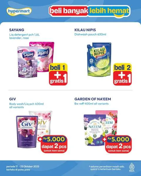 Promo Hypermart Beli Banyak Lebih Hemat Periode 20-23 Oktober 2025