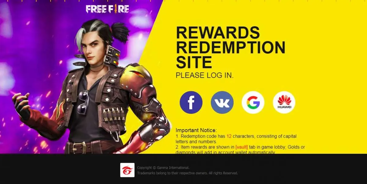Cukup mudah, begini cara menggunakan kode redeem FF lewat situs reward.ff.garena.com