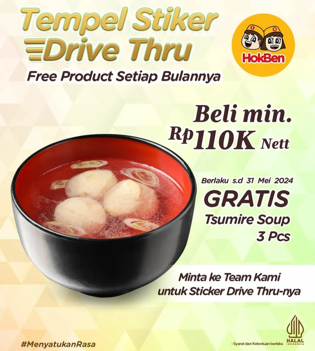 Hokben Mei 2024: drive thru