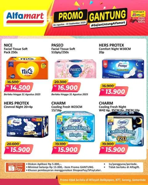 Promo Alfamart Gantung Periode 26 Agustus-1 September 2025