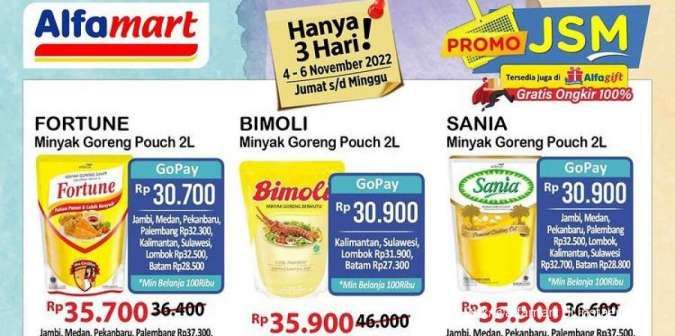 Promo JSM Alfamart 4-6 November 2022, Belanja Minyak Goreng Lebih Murah