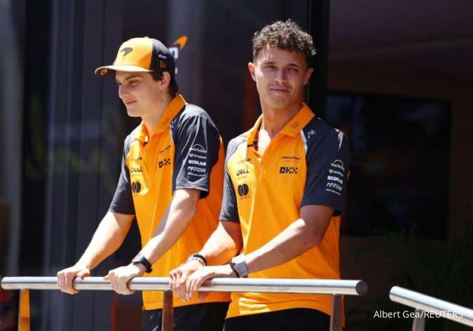 Oscar Piastri dan Lando Norris 