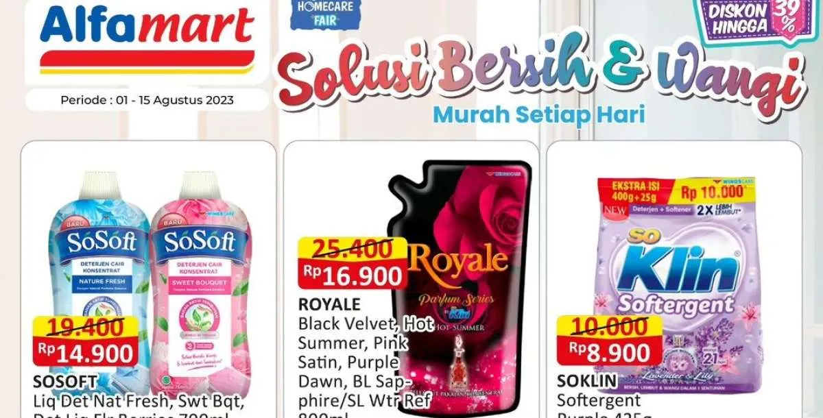 Promo Alfamart Terbaru 9 Agustus 2023, Potongan Harga untuk Sabun Cuci Lebih Murah