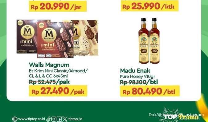 Promo Es Krim di Tip Top dan Superindo Weekend, Magnum Lebih Murah Sampai Hari Ini