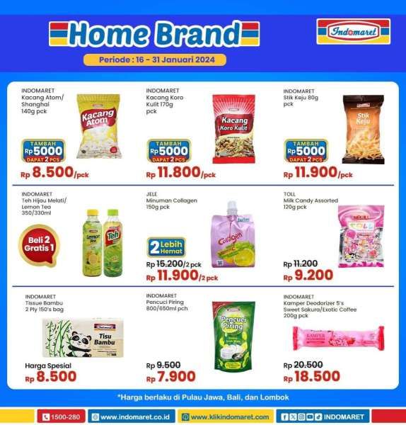 Promo Indomaret Home Brand Terbaru 16-31 Januari 2024