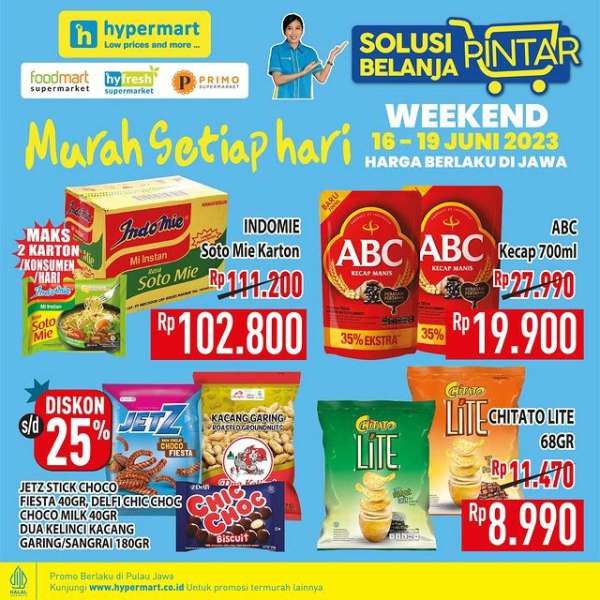 Promo Hypermart Hyper Diskon Weekend Periode 16-19 Juni 2023