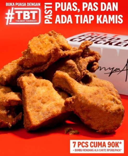 Promo KFC The Best Thursday Spesial di Hari Kamis