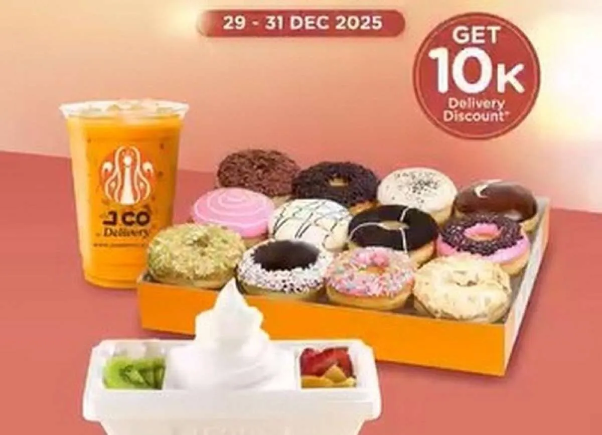 Promo J.CO Spesial Delivery Akhir Tahun 2025, Dapatkan Diskon Rp 10.000