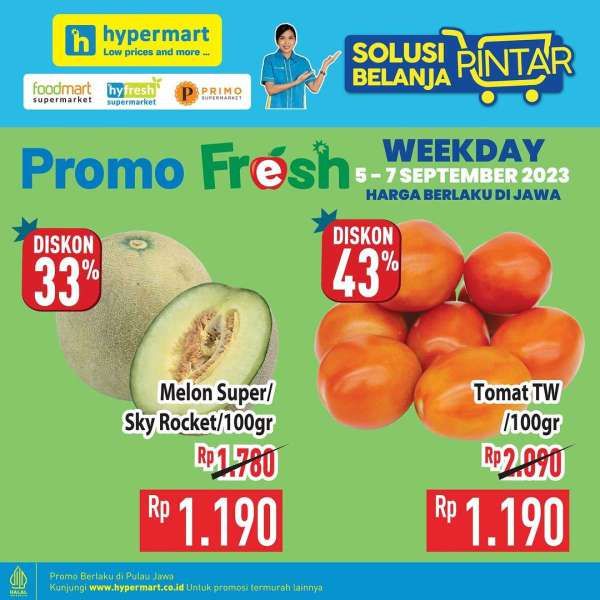 Katalog Promo Hypermart Terbaru 5-7 September 2023, Promo Hyper Diskon Weekday