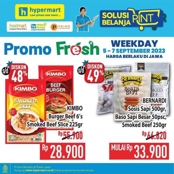 Katalog Promo Hypermart Terbaru 5-7 September 2023, Promo Hyper Diskon Weekday