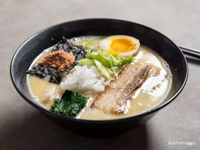 Resep Tori Paitan Ramen ala Marugame Udon, Kuahnya Asli dari Kaldu Ayam dan Jamur