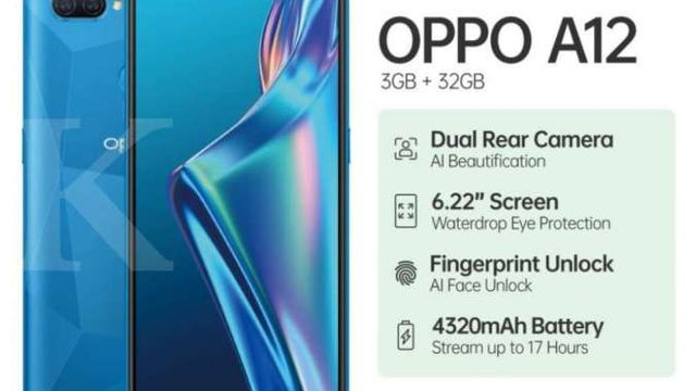 spec oppo a12