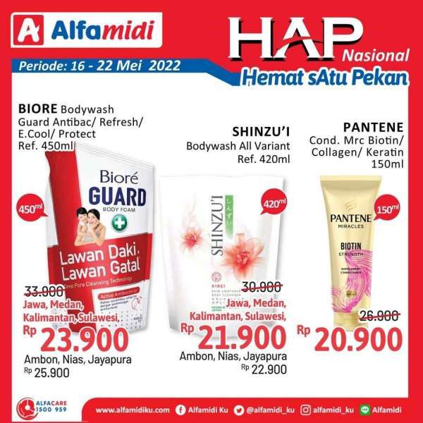 Katalog Promo Alfamidi Hemat Satu Pekan Periode 16-22 Mei 2022