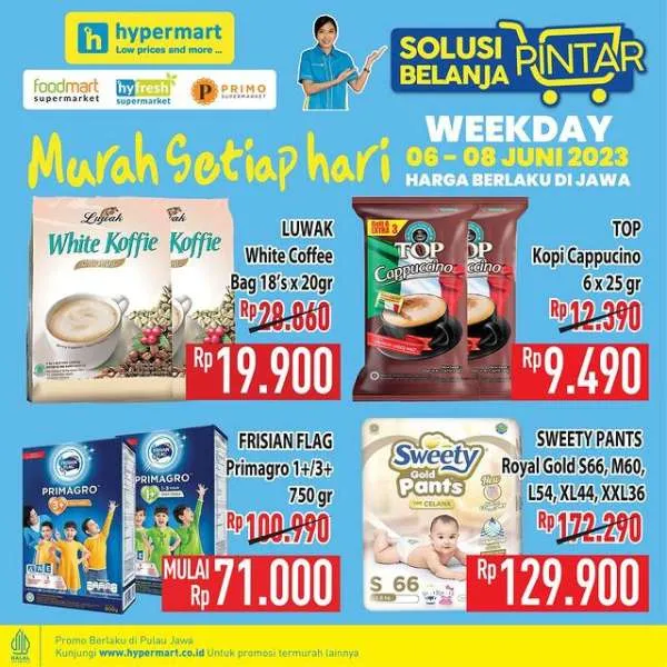 Promo Hypermart Hyper Diskon Weekday Periode 6-8 Juni 2023