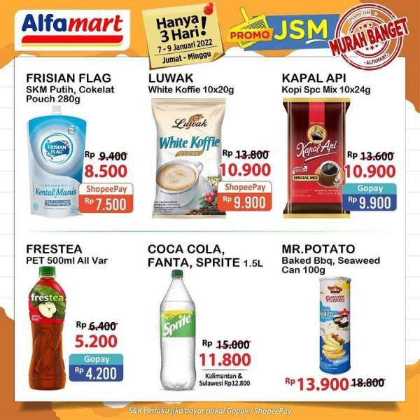 Promo JSM Alfamart Terbaru di 7-9 Januari 2022