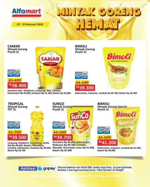 Promo Minyak Goreng Hemat di Alfamart 7-13 Februari 2025